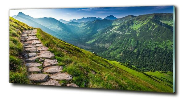 Foto obraz skleněný horizontální Stezka v Tatrách osh-108007408