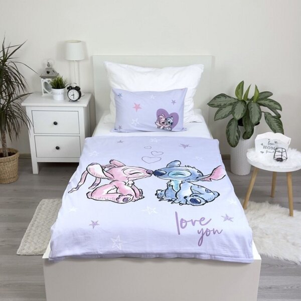 Jerry Fabrics Povlečení do postýlky Lilo and Stitch Purple baby 100x135, 40x60 cm