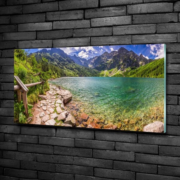 Fotoobraz na skle Mořské oko Tatry osh-108007889