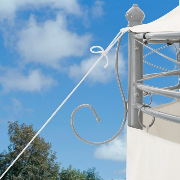 Zahradní altán pavilon DEU TOSCANA průměr 350cm béžová