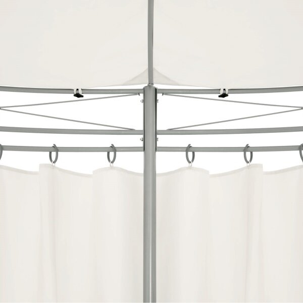 Zahradní altán pavilon DEU TOSCANA průměr 350cm béžová