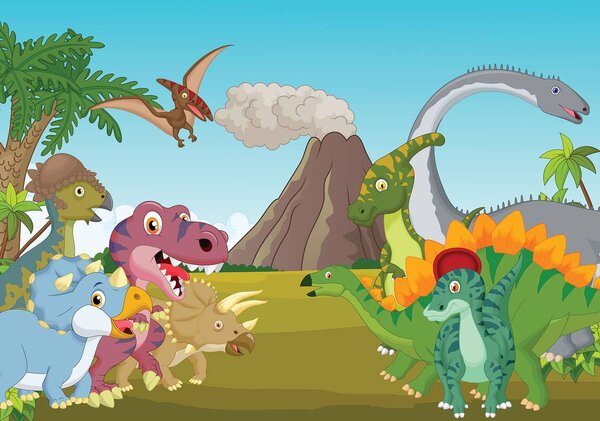 Fototapeta - Dinosaurus (152,5x104 cm)