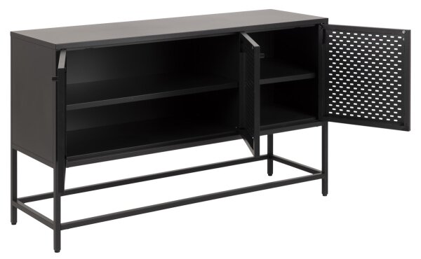 Příborník SETH 125x75x40 cm černá