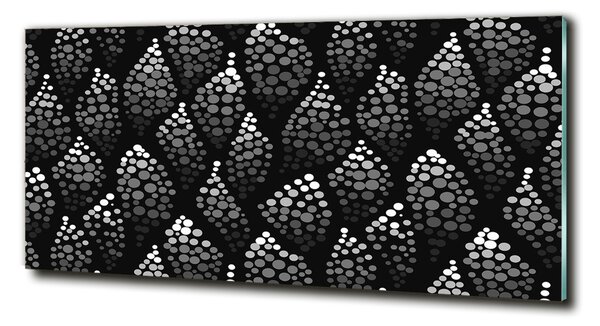 Fotoobraz na skle Černobílé tečky osh-108889410