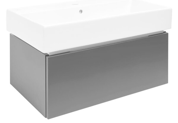 Koupelnová skříňka s umyvadlem SAT Feel 80x30x46 cm antracit mat SATFEEL80ANTU2
