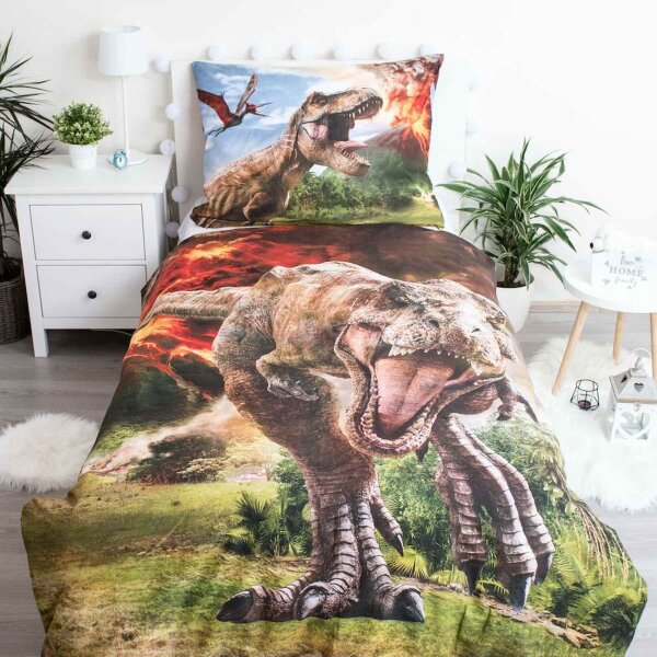 Jerry Fabrics Povlečení Jurský svět Volcano 140x200, 70x90 cm