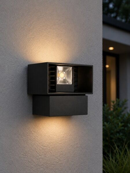 LED Venkovní nástěnné svítidlo LED/6W/230V IP54 černá