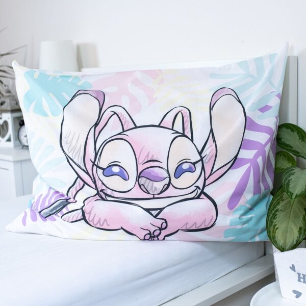 Jerry Fabrics Povlečení Lilo a Stitch Leaves 140x200, 70x90 cm
