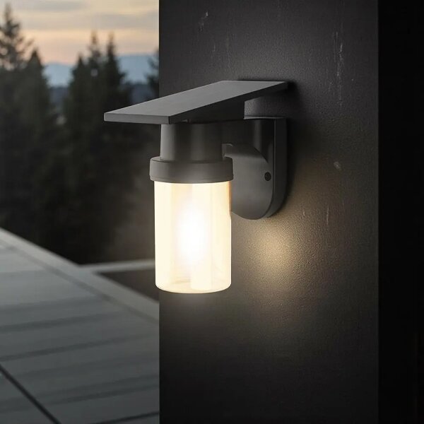 LED Sol nástě lampa LED/3,7V 2700/3200/5000K IP54 1800 mAh černá/kouř béžová +DO