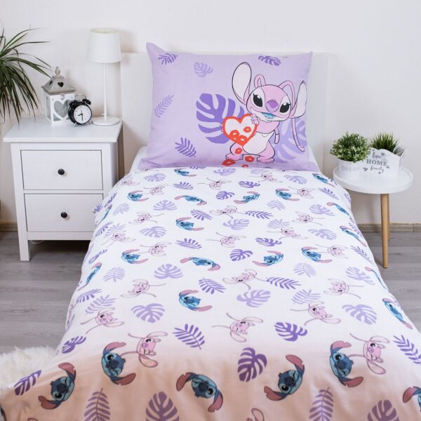 Jerry Fabrics Povlečení Lilo a Stitch Kiss 140x200,70x90 cm