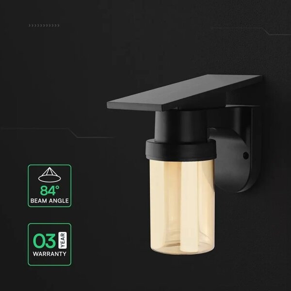 LED Sol nástě lampa LED/3,7V 2700/3200/5000K IP54 1800 mAh černá/kouř béžová +DO