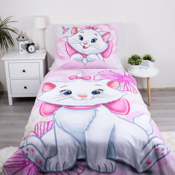 Jerry Fabrics Povlečení Marie Cat Pink 03 140x200, 70x90 cm