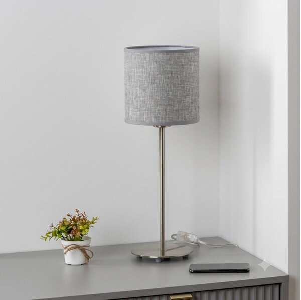 Brilagi - LED Stolní lampa NUBILA 1xE27/60W/230V šedá