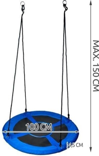Houpací kruh Malatec 5642 100 cm modrá