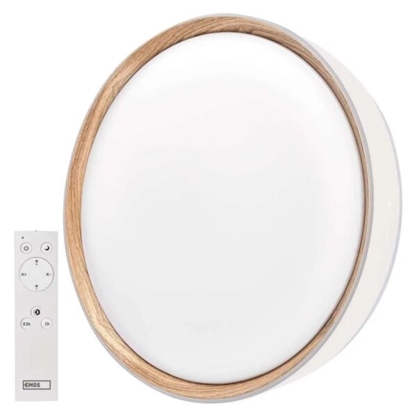 LED Stm stropní svítidlo ILVI LED/45W/230V 2700-6500K pr. 50 cm bílá/béžová+DO