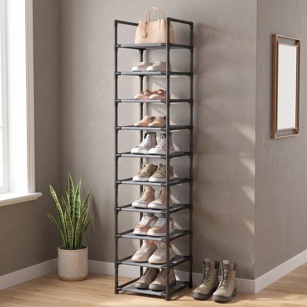 REGÁL NA BOTY, šedá, 33/173/33 cm - Online Only šatny & botníky, Online Only