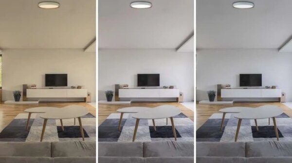 LED Stm stropní svítidlo ILVI LED/30W/230V 2700-6500K pr. 40 cm bílá/béžová+DO