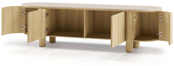 Nova Nook Dubový TV stolek Cecile 200 x 48 cm