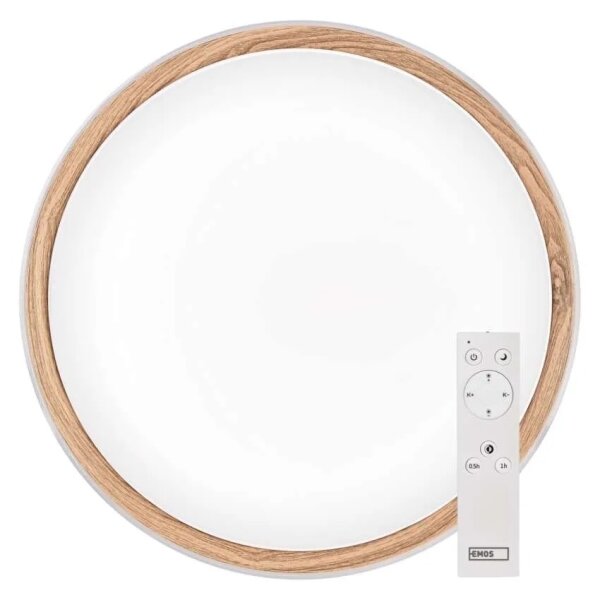 LED Stm stropní svítidlo ILVI LED/45W/230V 2700-6500K pr. 50 cm bílá/béžová+DO