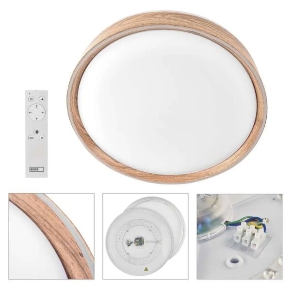 LED Stm stropní svítidlo ILVI LED/30W/230V 2700-6500K pr. 40 cm béžová+DO
