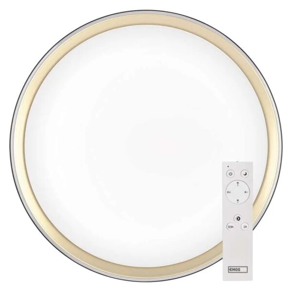 LED Stm stropní svítidlo ILVI LED/30W/230V 2700-6500K pr. 40 cm černá/mosaz+DO