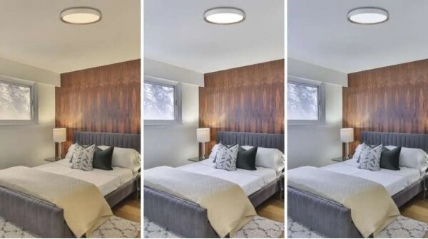 LED Stm stropní svítidlo ILVI LED/45W/230V 2700-6500K pr. 50 cm bílá/béžová+DO