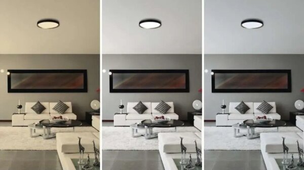 LED Stm stropní svítidlo ILVI LED/30W/230V 2700-6500K pr. 40 cm černá/mosaz+DO