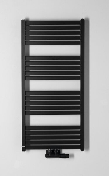 Bruckner Bruckner, GRUNT topné těleso 500x1050 mm, středové připojení, černý mat, 600.121.6