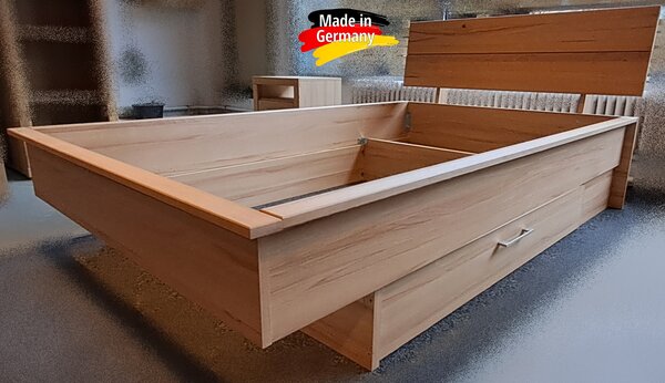 Postel z masivu Berlin jádrový buk - 120 cm