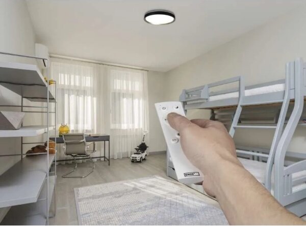 LED Stm stropní svítidlo ILVI LED/30W/230V 2700-6500K pr. 40 cm černá/mosaz+DO