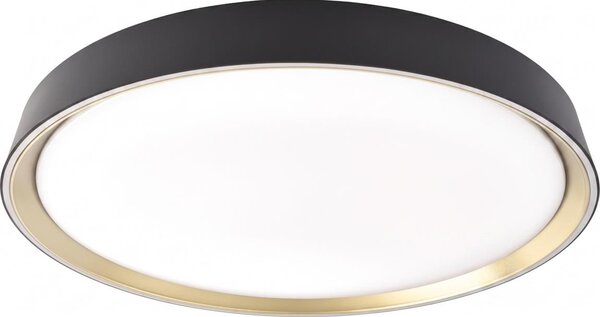 LED Stm stropní svítidlo ILVI LED/30W/230V 2700-6500K pr. 40 cm černá/mosaz+DO