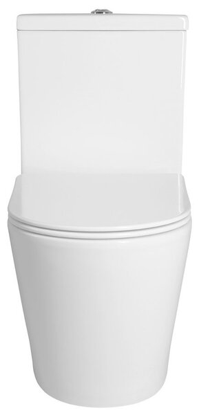 Sapho Sapho, PACO RIMLESS WC kombi mísa s nádržkou včetně splachovací soupravy, spodní/zadní, PC1012WR