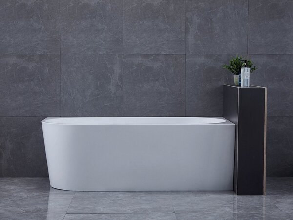 Aqualine Aqualine, TIBERA R rohová stojící vana 170x80cm, bílá, E1015