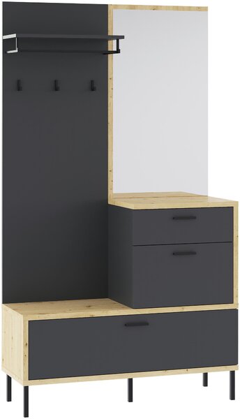 ŠATNA, 113/197/40 cm Carryhome - Online Only šatny & botníky, Online Only