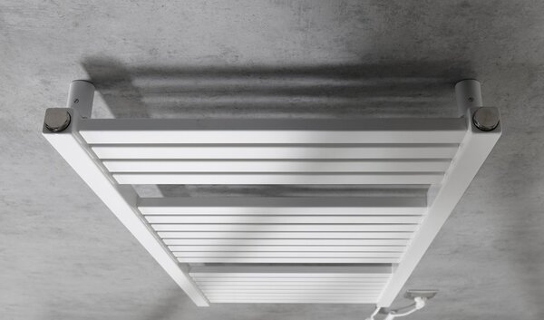 Aqualine Aqualine, TONDI-E elektrické topné těleso, rovné, 450x970 mm, 300 W, bílá, DE450T