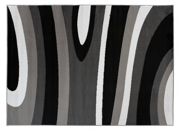 Makro Abra Kusový koberec moderní MAYA Z895A černý šedý Rozměr: 80x150 cm