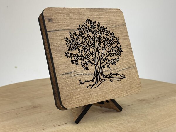 "Lípa" lampa 19x19cm provedení povrchu: dub
