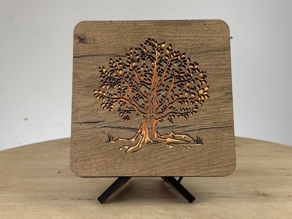"Lípa" lampa 19x19cm provedení povrchu: dub