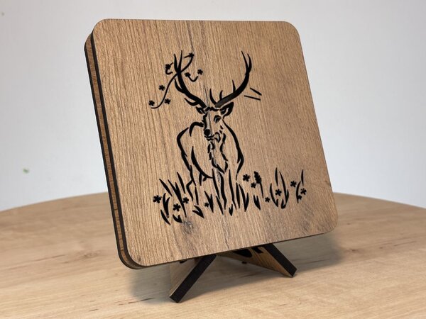 "Jelen" lampa 19x19cm provedení povrchu: dub
