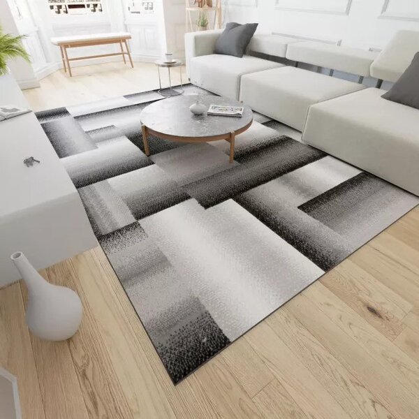Makro Abra Kusový koberec moderní MAYA Z904D šedý Rozměr: 160x220 cm