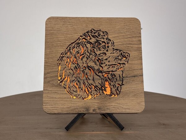 "Pudl" lampa 19x19cm provedení povrchu: dub