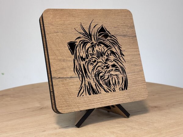 "Jorkšír" lampa 19x19cm provedení povrchu: dub