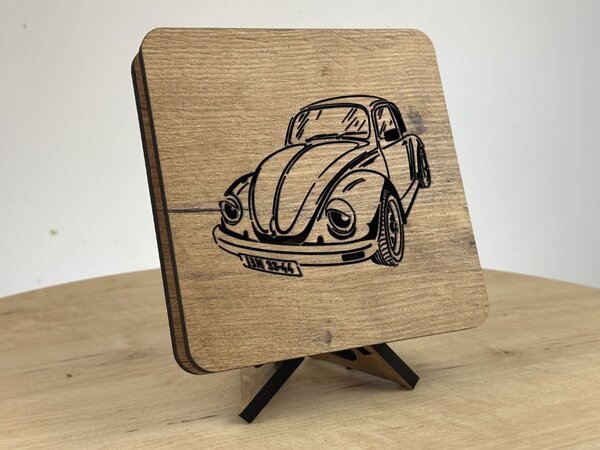 "WV brouk" lampa 19x19cm provedení povrchu: dub