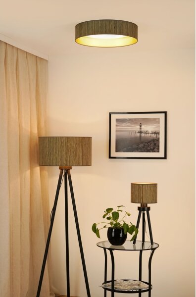 Brilagi - LED Stropní svítidlo BOSTON ROLLER LED/24W/230V pr. 45 cm hnědá/zlatá