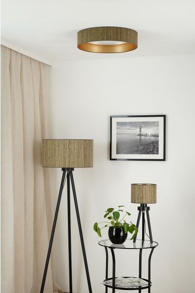 Brilagi - LED Stropní svítidlo BOSTON ROLLER LED/24W/230V pr. 45 cm hnědá/zlatá