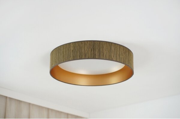 Brilagi - LED Stropní svítidlo BOSTON ROLLER LED/24W/230V pr. 45 cm hnědá/zlatá