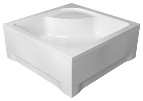 Polimat Tenor čtvercová sprchová vanička 80x80 cm bílá 00326