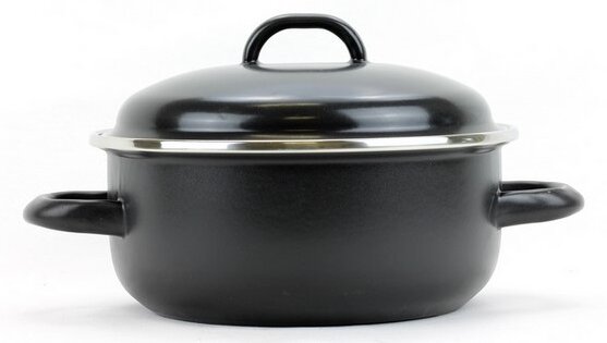 BELIS/SFINX Smaltovaný rendlík s poklicí LUX 18 cm, 1,8 l