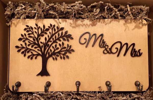 Věšák na klíče "Mr & Mrs-4"