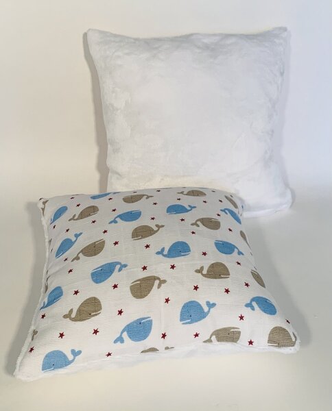 SVITAP sleep well Dětská deka a polštářek Velryba modrá 90x100, 35x35 cm